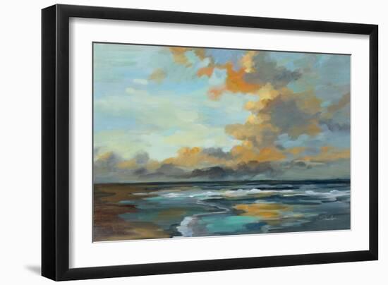 Oceanside Sunset-Silvia Vassileva-Framed Art Print
