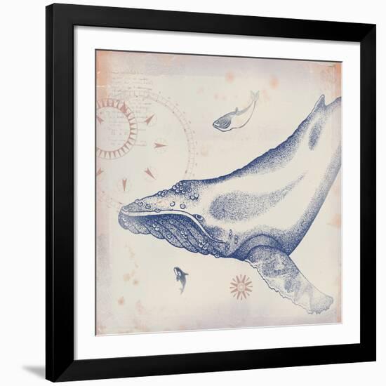 Oceanus Cetacea-Ken Hurd-Framed Giclee Print