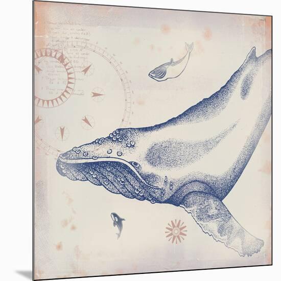 Oceanus Cetacea-Ken Hurd-Mounted Giclee Print