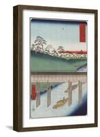Ochanomizu in the Eastern Capital-Ando Hiroshige-Framed Giclee Print