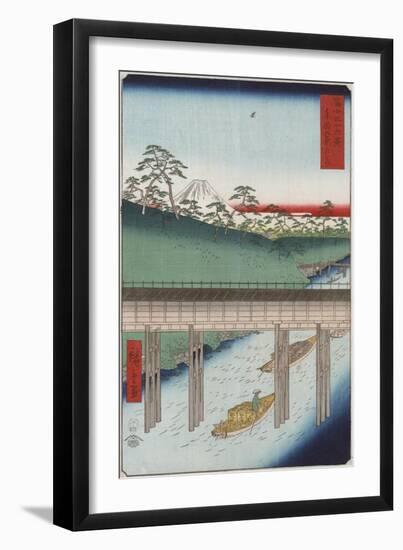 Ochanomizu in the Eastern Capital-Ando Hiroshige-Framed Giclee Print