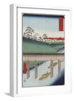 Ochanomizu in the Eastern Capital-Ando Hiroshige-Framed Giclee Print