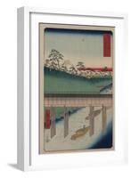 Ochanomizu in the Eastern Capital-Ando Hiroshige-Framed Giclee Print