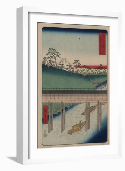 Ochanomizu in the Eastern Capital-Ando Hiroshige-Framed Giclee Print