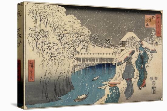 Ochanomizu, November 1853-Utagawa Hiroshige-Stretched Canvas