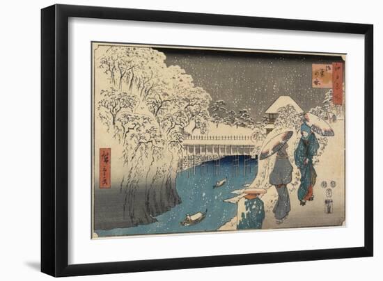 Ochanomizu, November 1853-Utagawa Hiroshige-Framed Giclee Print