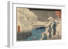 Ochanomizu, November 1853-Utagawa Hiroshige-Framed Giclee Print