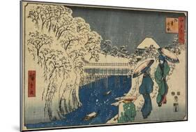 Ochanomizu, November 1853-Utagawa Hiroshige-Mounted Giclee Print