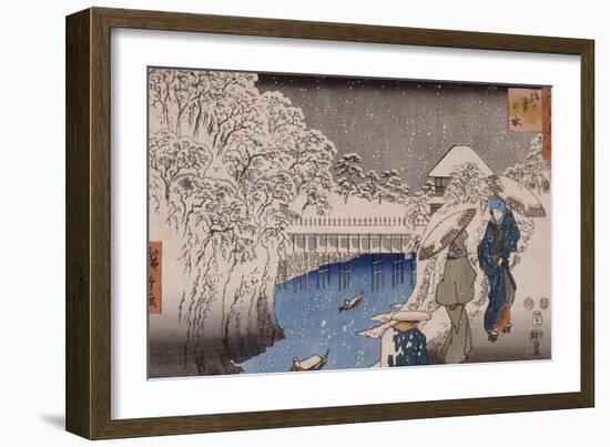 Ochanomizu-Ando Hiroshige-Framed Giclee Print