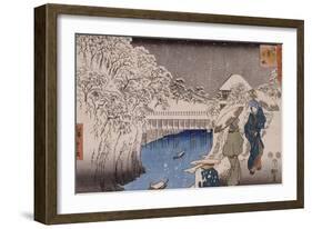 Ochanomizu-Ando Hiroshige-Framed Giclee Print