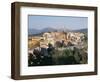 Ochre and Pastels at Sunset, Medieval Hilltop Town, Labin, Istria, Croatia-Ken Gillham-Framed Photographic Print