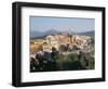 Ochre and Pastels at Sunset, Medieval Hilltop Town, Labin, Istria, Croatia-Ken Gillham-Framed Photographic Print