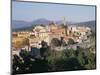 Ochre and Pastels at Sunset, Medieval Hilltop Town, Labin, Istria, Croatia-Ken Gillham-Mounted Photographic Print