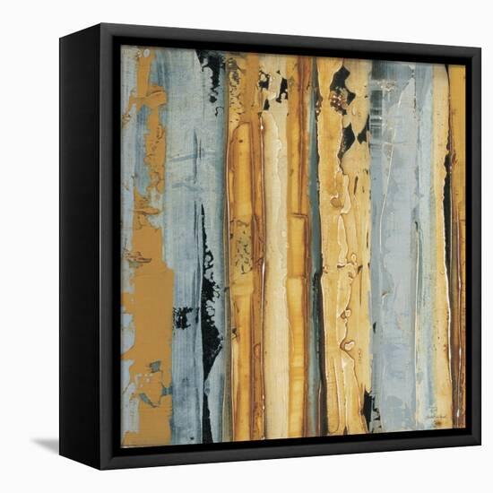 Ochre, Blue Overlay I-Sarah West-Framed Stretched Canvas