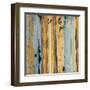 Ochre, Blue Overlay I-Sarah West-Framed Art Print