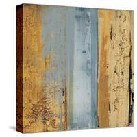 Ochre, Blue Overlay II-Sarah West-Stretched Canvas