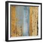 Ochre, Blue Overlay II-Sarah West-Framed Premium Giclee Print