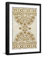 Ochre Embroidery I-Chariklia Zarris-Framed Art Print