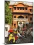 Ochre Facade of Old Building, Sireh Deori Bazaar, Old City, Jaipur, Rajasthan State, India-Eitan Simanor-Mounted Photographic Print