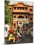 Ochre Facade of Old Building, Sireh Deori Bazaar, Old City, Jaipur, Rajasthan State, India-Eitan Simanor-Mounted Photographic Print