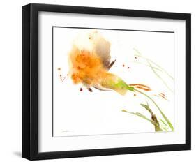 Ochre Opening-Sheila Golden-Framed Art Print