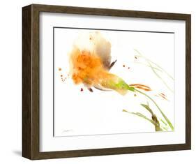 Ochre Opening-Sheila Golden-Framed Art Print