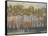 Ochre Treeline I-Jennifer Goldberger-Framed Stretched Canvas