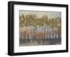 Ochre Treeline I-Jennifer Goldberger-Framed Art Print