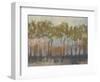 Ochre Treeline I-Jennifer Goldberger-Framed Art Print