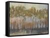 Ochre Treeline I-Jennifer Goldberger-Framed Stretched Canvas