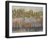 Ochre Treeline I-Jennifer Goldberger-Framed Art Print