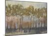 Ochre Treeline I-Jennifer Goldberger-Mounted Art Print