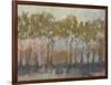 Ochre Treeline I-Jennifer Goldberger-Framed Art Print