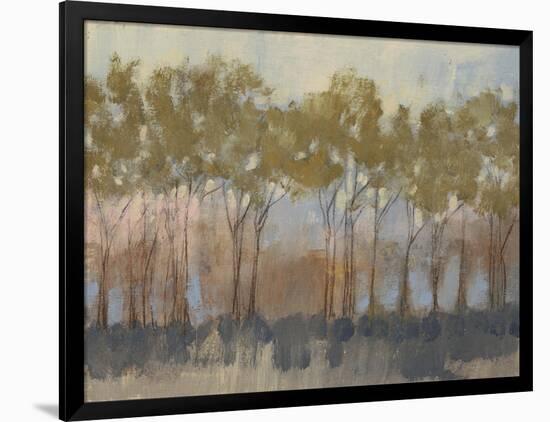 Ochre Treeline I-Jennifer Goldberger-Framed Art Print