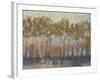 Ochre Treeline I-Jennifer Goldberger-Framed Art Print