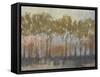 Ochre Treeline I-Jennifer Goldberger-Framed Stretched Canvas