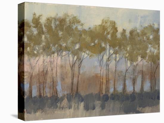 Ochre Treeline I-Jennifer Goldberger-Stretched Canvas