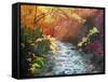 Oconoluftee River-Herb Dickinson-Framed Stretched Canvas