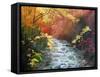 Oconoluftee River-Herb Dickinson-Framed Stretched Canvas