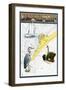 Ocracoke Island, North Carolina - Nautical Chart-Lantern Press-Framed Art Print