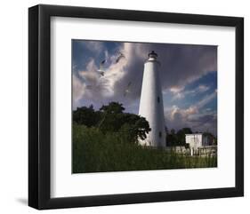 Ocracoke Light I-Steve Hunziker-Framed Art Print