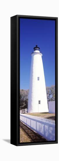 Ocracoke Lighthouse Ocracoke Island, North Carolina, Usa-null-Framed Stretched Canvas