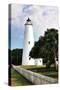 Ocracoke Lighthouse-Alan Hausenflock-Stretched Canvas