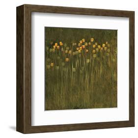 Ocre Jack Poppies-null-Framed Art Print