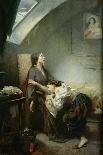 The Poverty-Stricken Family, or the Suicide, 1849-Octave Tassaert-Stretched Canvas