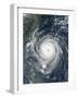 October 1, 2005, Typhoon Longwang Approaching Taiwan-Stocktrek Images-Framed Photographic Print