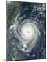 October 1, 2005, Typhoon Longwang Approaching Taiwan-Stocktrek Images-Mounted Photographic Print