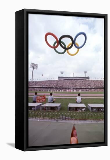 October 12 1968: 19th Olympic Games Opening Ceremony, Mexico-Art Rickerby-Framed Stretched Canvas