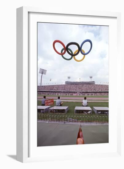 October 12 1968: 19th Olympic Games Opening Ceremony, Mexico-Art Rickerby-Framed Photographic Print