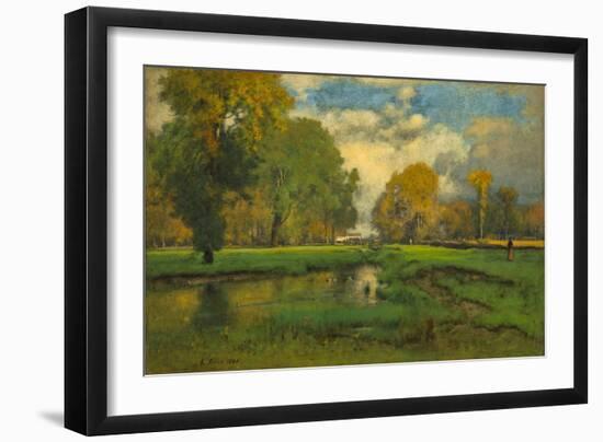 October, 1882-86, by George Inness, 1825-1894, American landscape painting,-George Inness-Framed Art Print